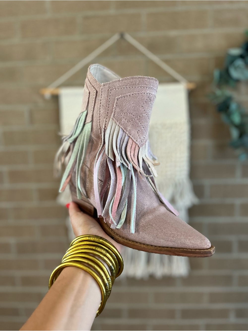 Free People Lawless Fringe Bootie